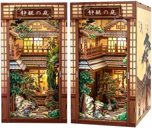 Cutefun Book Nook Kit - DIY Miniature Japanese Zen Garden House Kit by Cutefun
