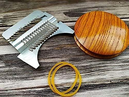 Small Loom Fast Speed Weve Type Weave Tool, Mini Rainbow Weaving Loom Wooden Multi-Craft Creative DIY Weaving Arts, Most Convenient Darning Machine to Repair of Small Holes in Clothes (14 Hooks) - Image 7