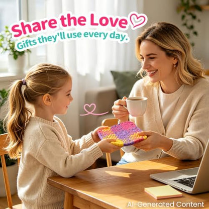morwant Weaving Loom Kit for Kids, Craft Kit for Girls 6-12, Potholder Loom - Image 6