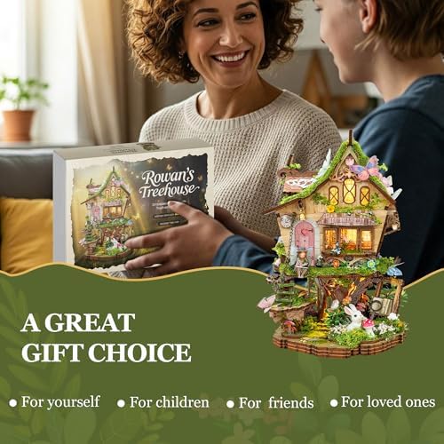 Book Nook Kit DIY Miniature House 3D Wooden Puzzle - Rowan's Tree House - Image 6