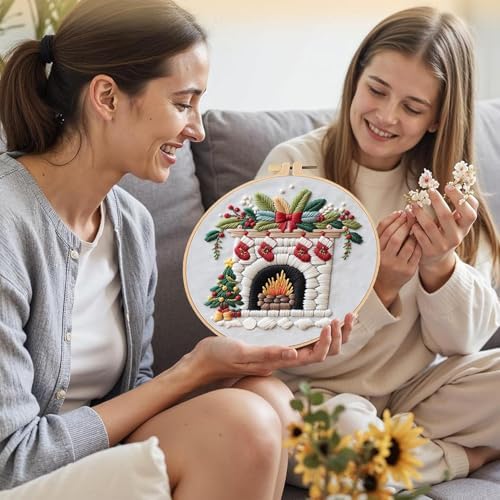 SCECALA 3 Pack Christmas Embroidery Kit - Image 7