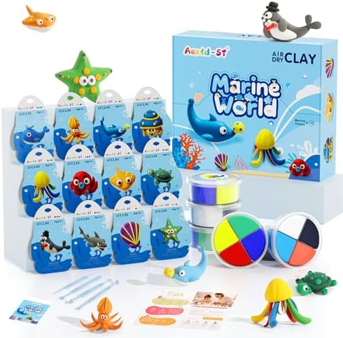 Aestd-ST Air Dry Clay Kit - Ocean Theme, Modeling Clay for Kids by Aestd-STqualityclay