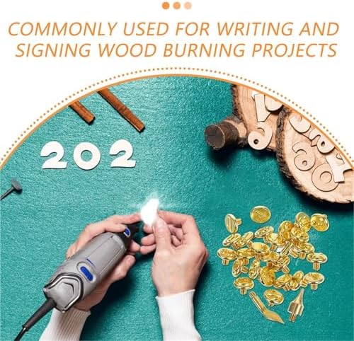 Wood Burning Letters 2Sets Wood Burning Letter Tips Kit Alphabet Stamps for Creative DIY Projects on Wood Fast Results Embossing Burning Tips for Leather Wooden Burner Craft DIY - Image 3