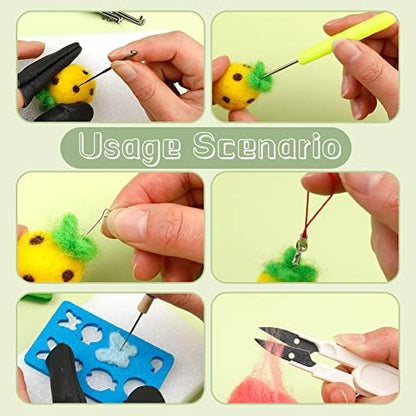JUPEAN Needle Felting Kits for Beginners Adults 50 Colors Wool Felting Kit - Image 6