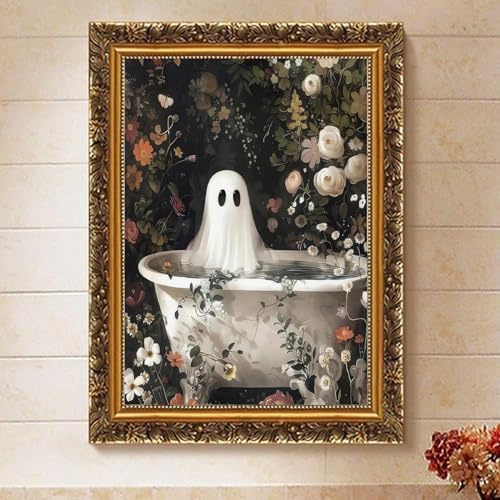 Halloween Ghosts Paint by Numbers Kit for Adults Canvas, Frameworkless - Image 2