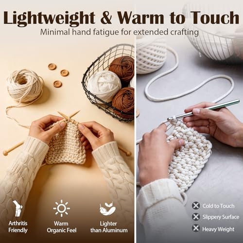 LIHAO 36 PCS Bamboo Knitting Needles Set - Image 5