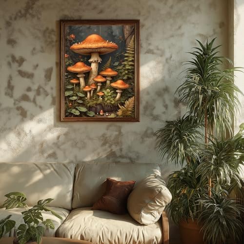 Mushroom Paint by Number for Adults, Paint by Numbers Kit for Adults 16x20 - Image 3