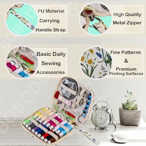 Bobode Printing Sewing Kit Travel Basic Sewing Kit for Adults - Image 4