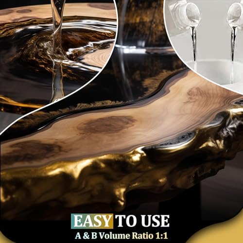2 Gallon Epoxy Resin Kit, Crystal Clear, Self-Leveling, 1:1 Mix - Image 2