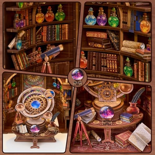 TOYQI Book Nook Kit, DIY Miniature Dollhouse Kit for Adults and Teens - Image 4
