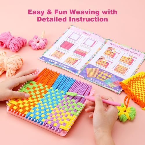PP OPOUNT Weaving Loom for Kids & Adults, 432 Craft Loops Pot Holder Kit - Image 6