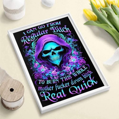 Diamond Art Kits for Adults, Skull Diamond Art Painting Kits for Adults - Image 3
