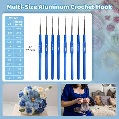 HYHJMISTY Beginner Crochet Kit with Ergonomic Hooks for Adult DIY Gift - Image 4
