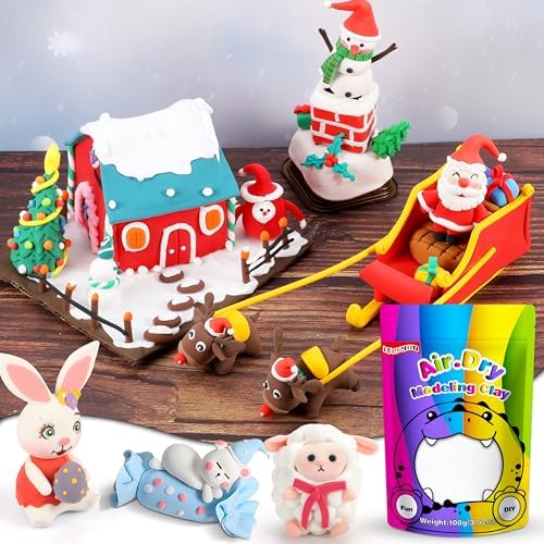 ifergoo 100g White Air Dry Clay, 3.5oz DIY Creative Modeling Clay for Kids - Image 4