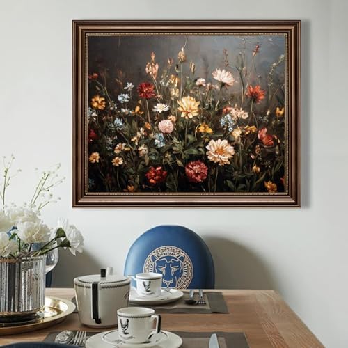 HMZephitiquc Paint by Numbers Flowers, Wildflowers Paint by Numbers for Adults, Flowers Painting by Numbers for Adults, Acrylic Oil DIY Crafts for Gift Home Decor 16x20 in - Image 3