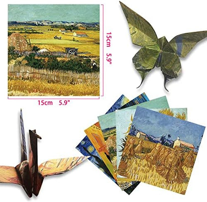 Origami Paper 6x6" Double Sided 50 Sheets 10 Colors Origami Kit,Craft Paper - Image 3