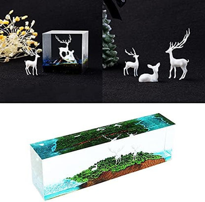 Woohome 31 PCS 3D Mini Mixed Resin Mould Filler - Germ Rose Elk Mushroom Casting Moulds, Art Craft Supplies for Jewelry Making, Epoxy Moulds, DIY Crafts - Image 3