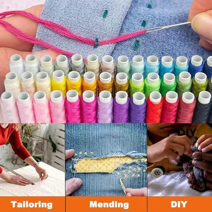 FREFTA Sewing Kit for Adults Beginner and Professionals, Home, Travel Sewing Kit with Sewing Pins and Needles,Seam Rippers,Thread,Threaders for Hand Sewing with Scissor and Accessories (N - 36) - Image 5