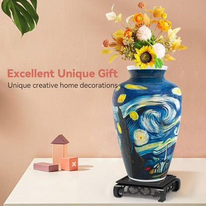 YunSheCSBS 3D Puzzle Vase for Adults with 120 Plastic Pieces, Adult Crafts - Image 3