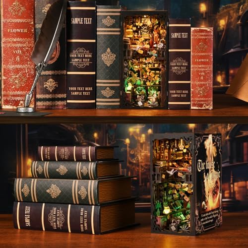 TOYQI Book Nook Kit, DIY Miniature Dollhouse Kit for Adults and Teens - Image 5