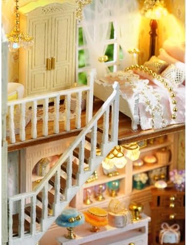 MAGQOO DIY Miniature Dollhouse Kit with Furniture 1:100 Scale Creative Room Mini Wooden Doll House Accessories DIY Miniature House Kit(Gift Shop) - Image 6