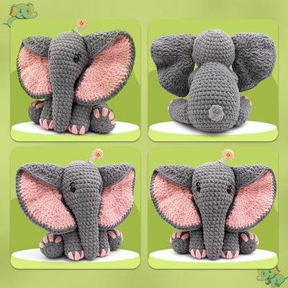 CODGP Crochet Kit for Beginners, 13-Inch Elephant Crochet Kit for Adults - Image 6