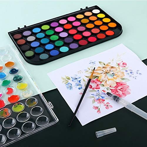 AROIC 48 Colors Watercolor Paint,Washable WaterColor Paint Set - Image 3