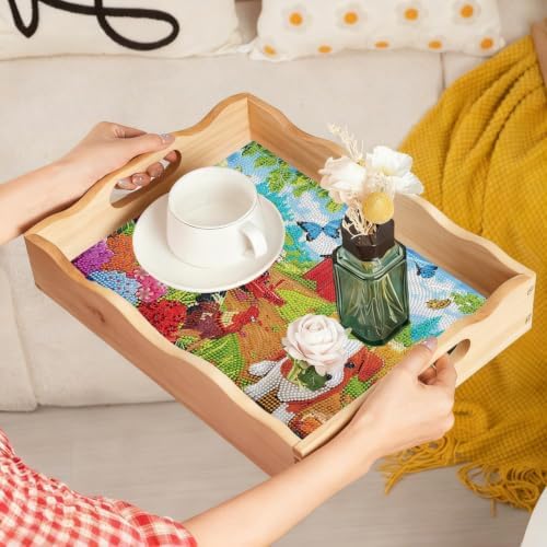 EWJRNSF Diamond Art Kits for Adults Wooden Serving Trays with Handles - Image 7