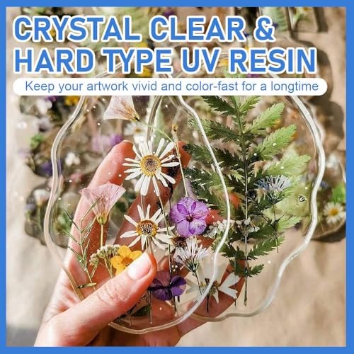 SolaraGlaze UV Resin with Light 240g Upgraded Hard Type Crystal Clear UV Resin Kit Ultraviolet Epoxy Resin Hard, Starter Kit for Craft Jewelry Making - Image 3