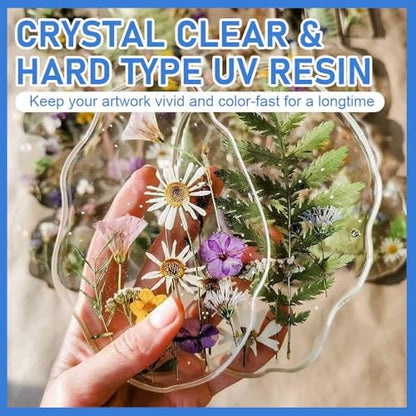 SolaraGlaze UV Resin with Light 240g Upgraded Hard Type Crystal Clear UV Resin Kit Ultraviolet Epoxy Resin Hard, Starter Kit for Craft Jewelry Making - Image 3