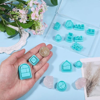 ORIGACH 13 Pcs Mini Bookshelf Polymer Clay Cutters Set - Image 4