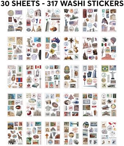 Travel Stickers for Scrapbooking & Journaling - Travel Scrapbook Supplies - Image 5