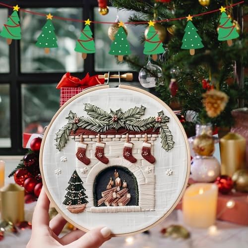 Christmas Embroidery Kits Beginners, Truck Embroidery Kits for Adults - Image 4