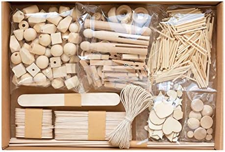 folia 938 Creative Box Wood Craft Box with Over 590 Pieces, Many Different Materials for Imaginative, Creative Crafts and Decorating - Image 2