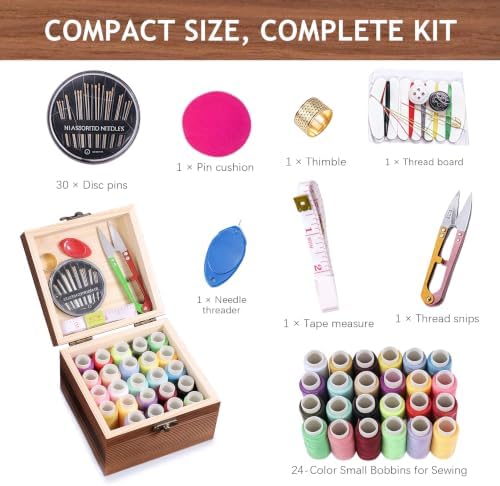 MKNZOME Sewing Box with Supplies Kit for Women, Complete Accessories - Image 2