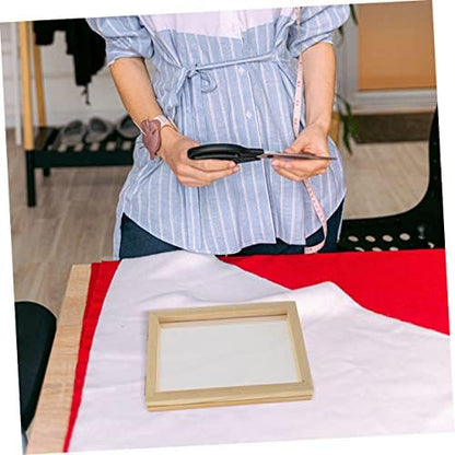 STOBOK 12 Pcs Paper Frame Paper Making Craft Mould Paper Making Mould Frame Tools for Kids Wooden Toys Kids Paper Making Frame Wood Crafts Pulp Painting Copper Formwork Student - Image 5