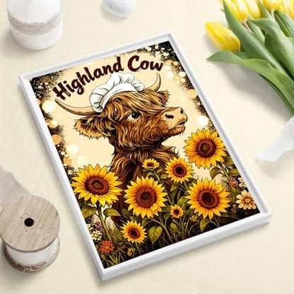 Highland Cow Diamond Art Kits for Adults, Diamond Painting Kits for Adults - Image 3