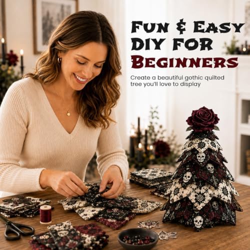 Daily Partner DIY Halloween Quilted Fabric Tree Kit - Image 6