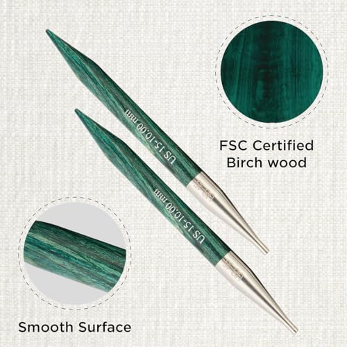 KnitPro Dreamz Interchangeable Circular Needles 4" (10cm) | US Size 15 (10mm) - Image 2