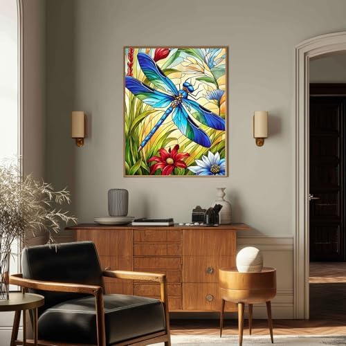 Dragonfly Paint by Numbers Kit for Adults, Adult Paint by Number Kits 16x20 - Image 2