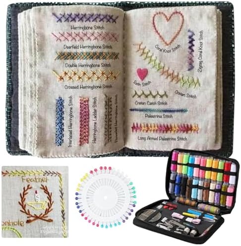 Stitch Book, Embroidery Stitch Book Kit, Embroidery Books of Stitches by Unknown