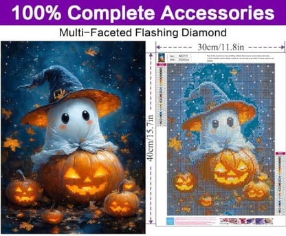 Halloween Diamond Art Kits for Adults, Diamond Art Painting Kits for Adults - Image 4