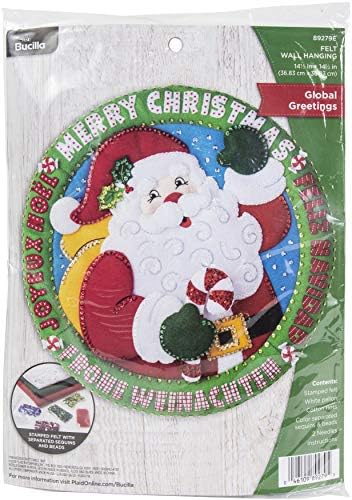 Bucilla Felt Wall Hanging Applique Kit-Global Greetings -89279E by Bucilla