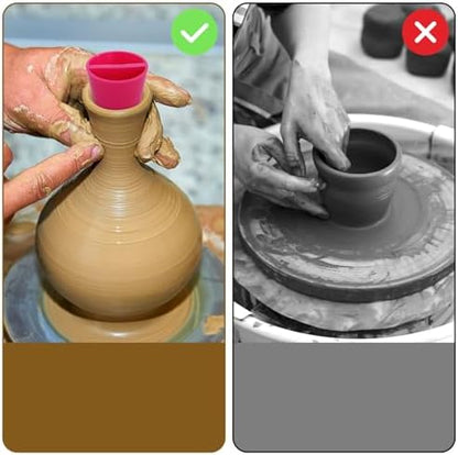 ZENFUN 3 Packs Rim Cone Pottery Tool, 3 Sizes Ceramic Rim Shaper Cone, 3D Printed Pottery Tool Fixing Rims for Potters Clay Artists Beginners (XS,S,M) - Image 6