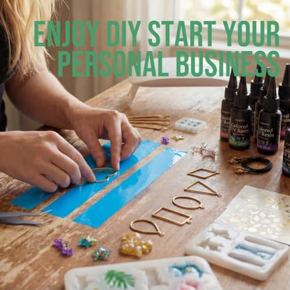 All-Inclusive Keychain Making Kit, 30-Color UV Resin,DIY Craft Decor - Image 6