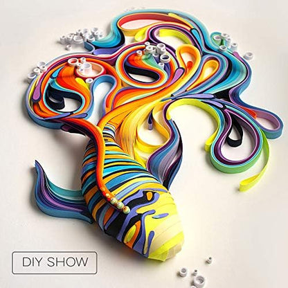 IMISNO Quilling Kit with Paper Crimper,Tools,Strips for Beginners Set - Image 7