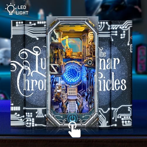 DIY Book Nook Kit sci - fi 3D Wooden Puzzles for Adults & Beginners - Image 2