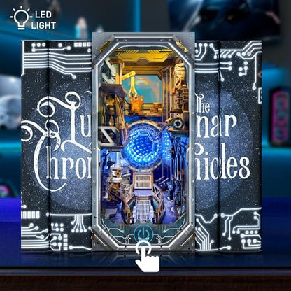 DIY Book Nook Kit sci - fi 3D Wooden Puzzles for Adults & Beginners - Image 2
