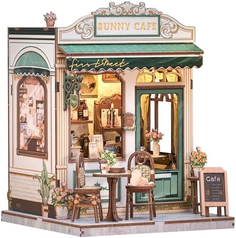 Book Nook Kit for Adults, DIY Miniature House Coffee Shop Booknook by EndlessLimit