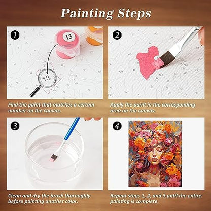 NiArt Paint by Numbers Kit for Adults Beginners, Canvas 16x20 Unframed - Image 6